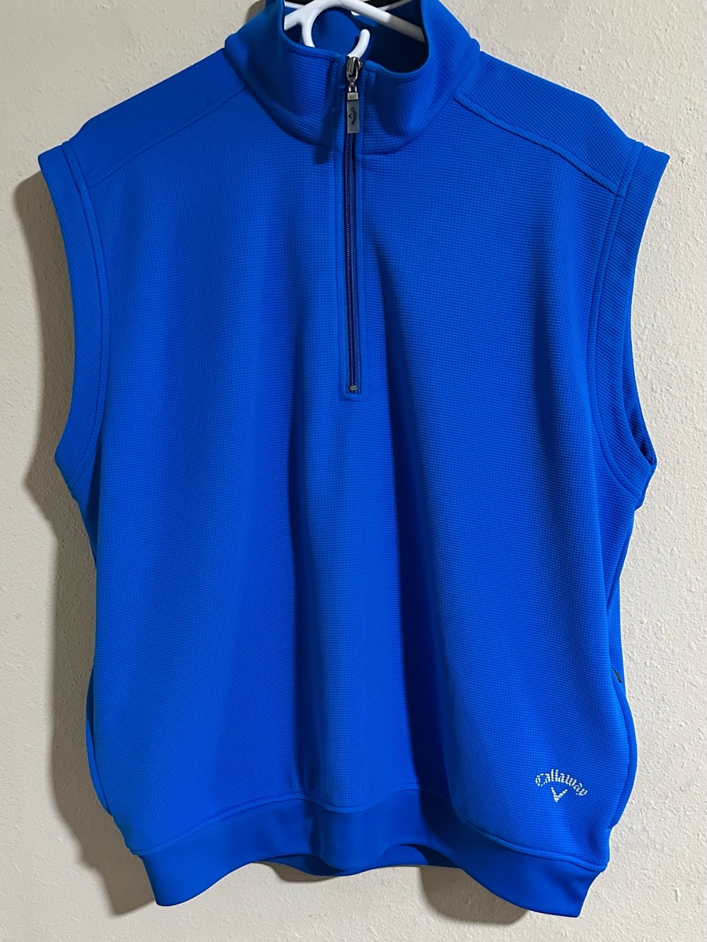 Callaway Men’s X Series Royal Blue Sleeveless Zip-Front Golf Vest
